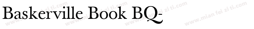 Baskerville Book BQ字体转换